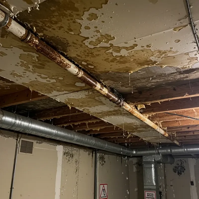 Ceiling Water Damage Repair in Las Ochenta, PR